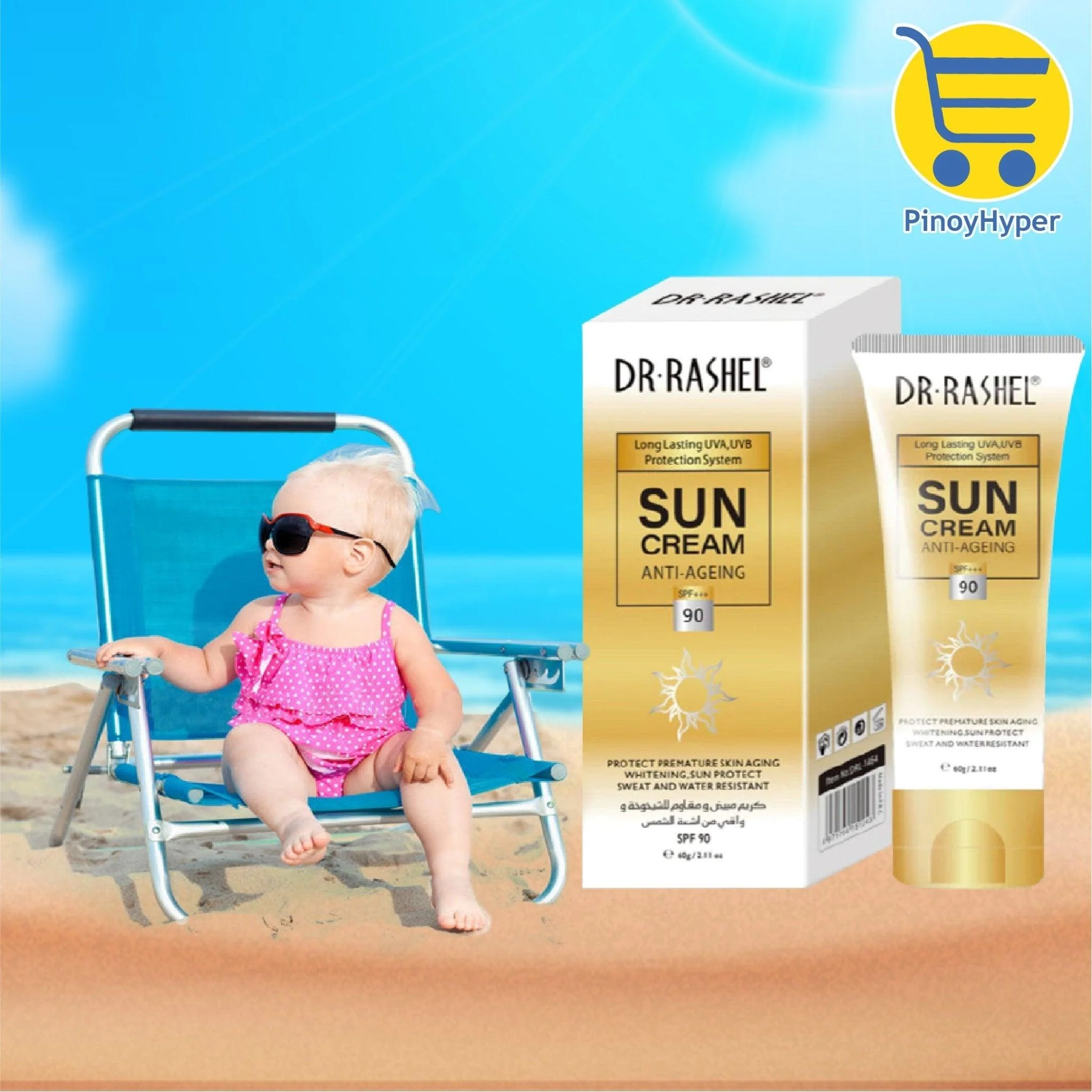 Dr.Rashel Sun Cream Anti-Ageing SPF++90 - 60g - Image 2