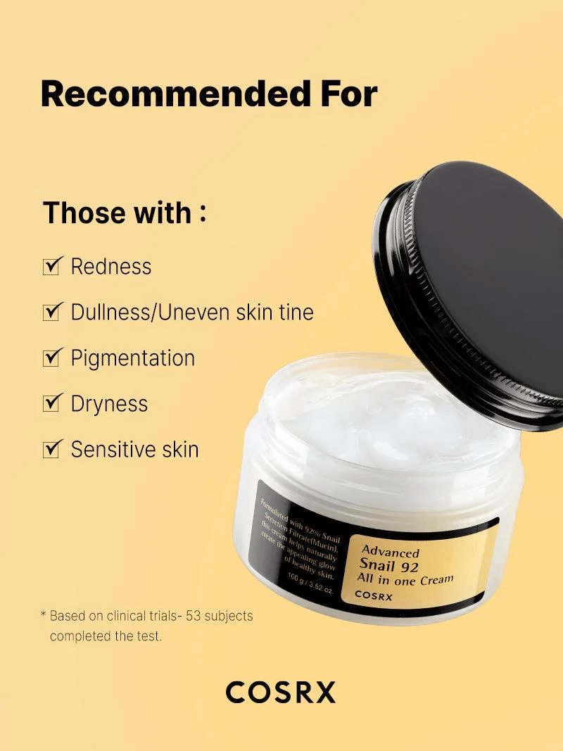 COSRX Advanced Snail 92 All In One Cream - 100g (Original) - Image 6