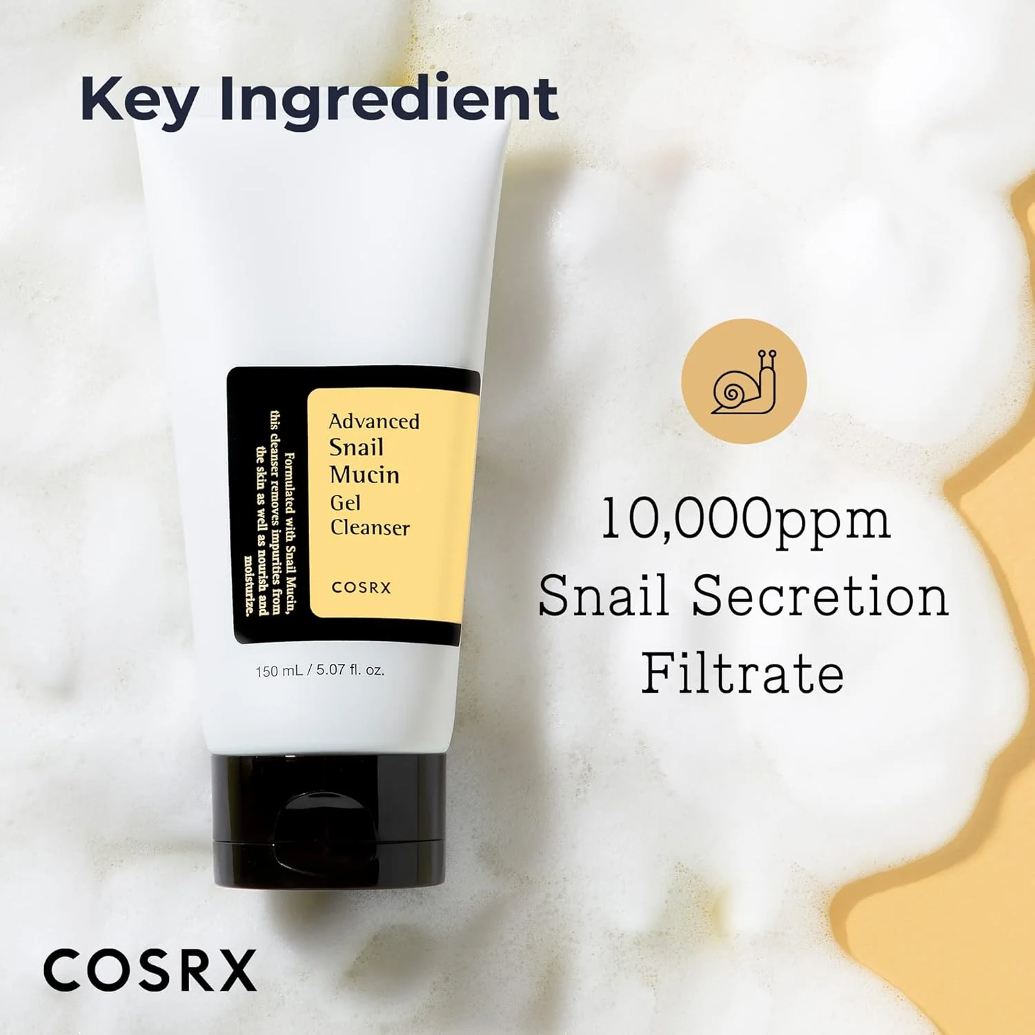COSRX Advanced Snail Mucin Gel Cleanser - 150ml - Image 2