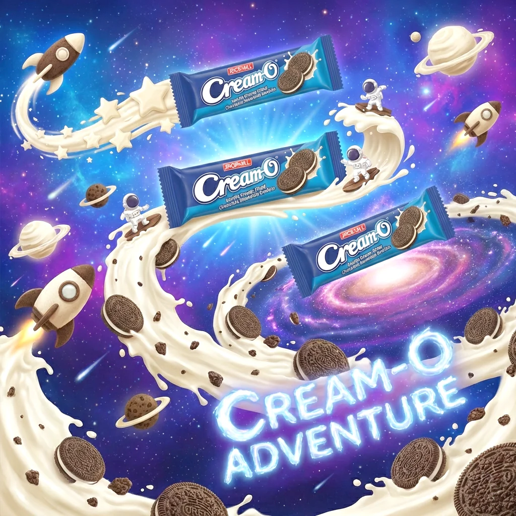 Cream-O Vanilla Sandwich Cookies (33g × 10pcs) | 3 Pcs Combo - Image 2