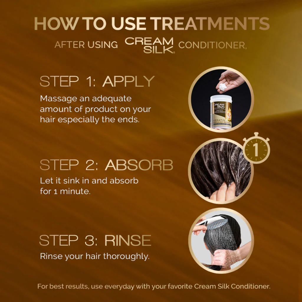 Cream Silk Salon Expert Treatment Keratin Damage Repair - 650ml - Image 3