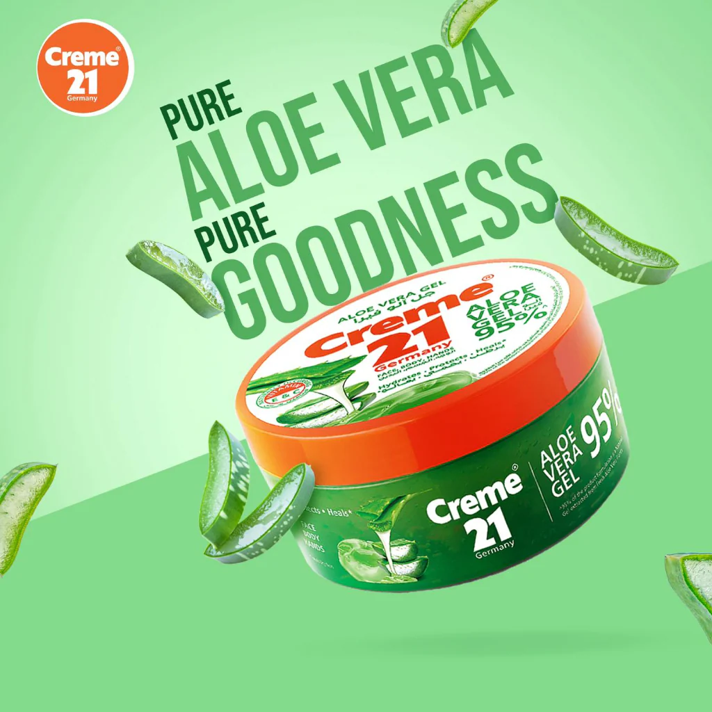 Creme 21 Moisturizing 95% Aloe Vera Gel - 300ml - Image 6