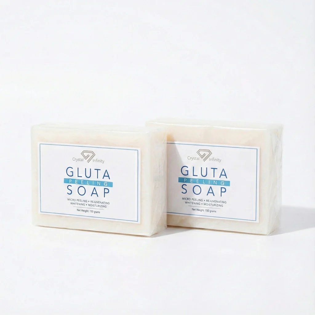 Crystal Infinity Gluta Peeling Soap – 150g (Buy 1 Get 1 FREE) - Image 2