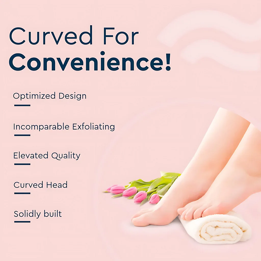Curved Foot File & Callus Remover | Double-Sided Pedicure Foot Rasp for Smooth, Soft Feet - Image 5