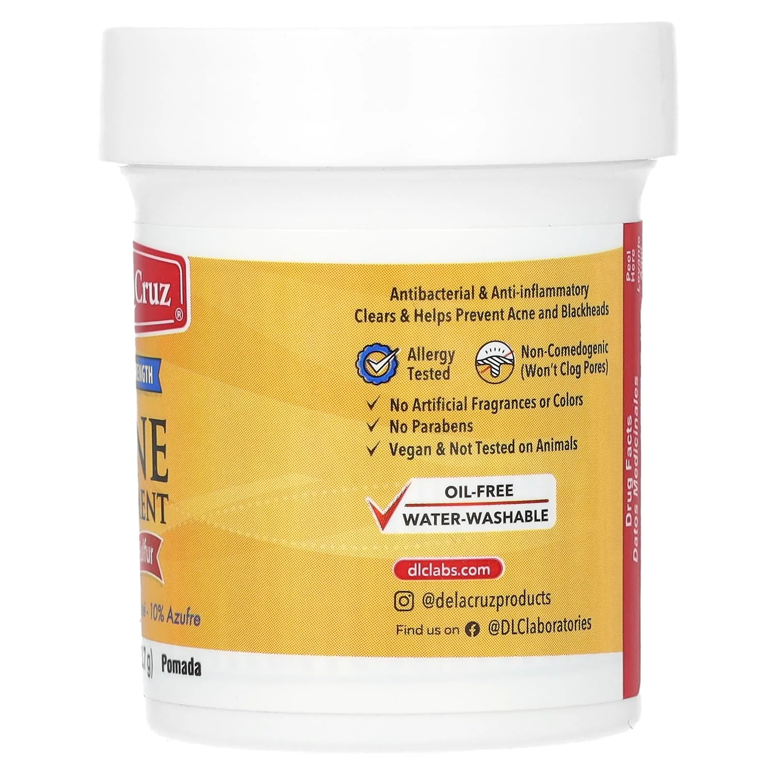 De La Cruz Maximum Strength Acne Treatment - 73.7g - Image 8