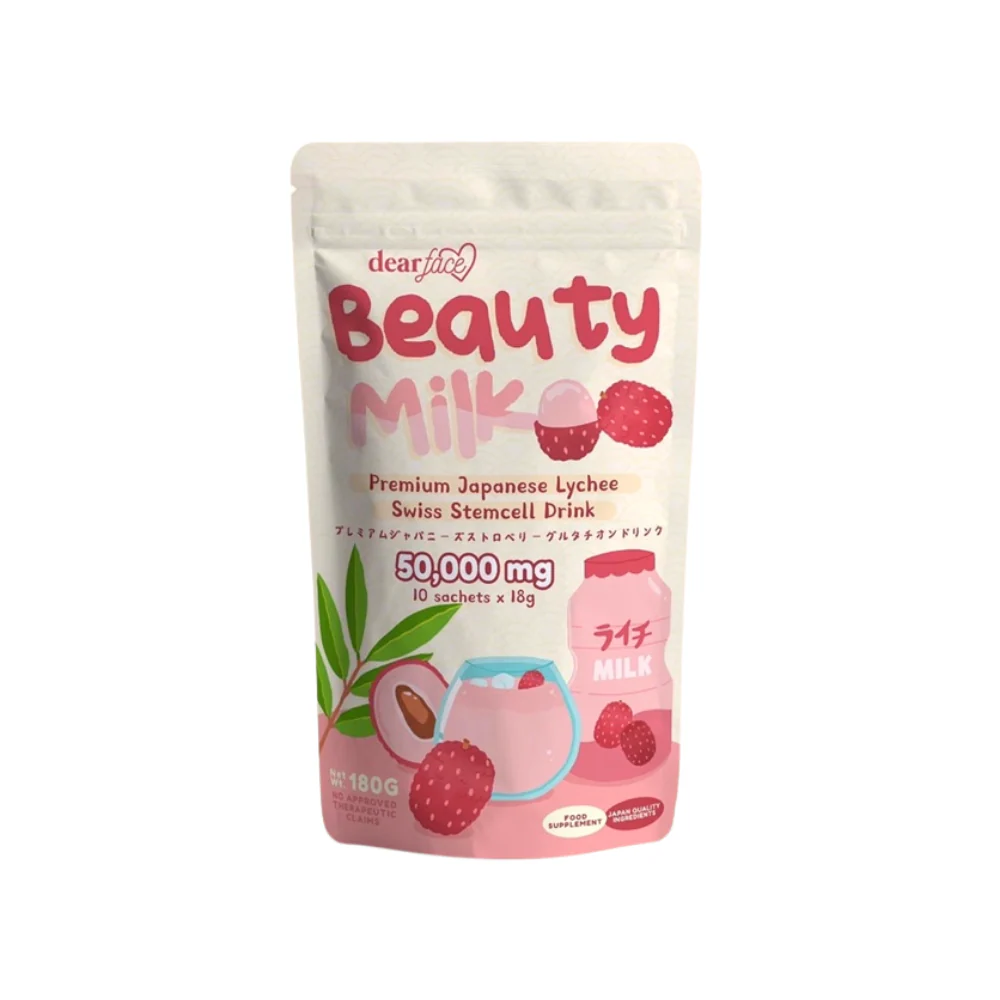 Dear Face Beauty Milk Premium Japanese Lychee Drink - 180g - Image 5