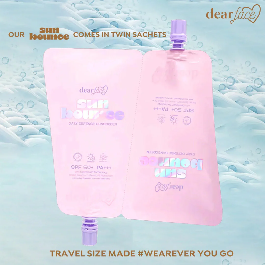 Dear Face Sunbounce Daily Defense Sunscreen SPF50+ PA+++ – 30ml (Twin Pack) - Image 3