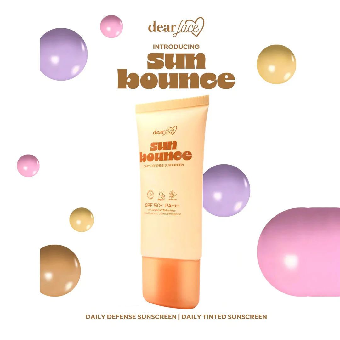 Dear Face Sunbounce Daily Tinted Sunscreen SPF50+ PA+++ – 50ml - Image 3