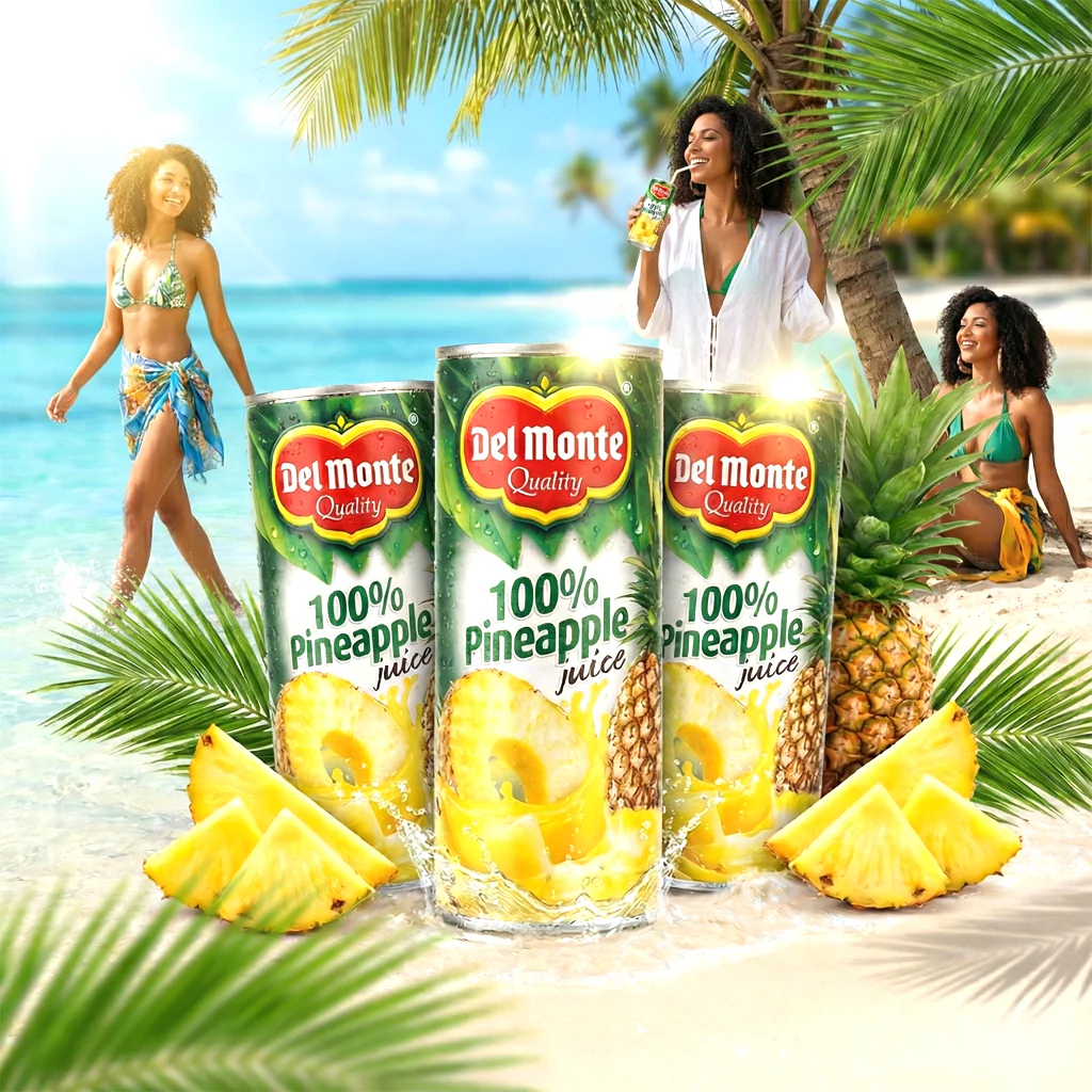 Del Monte Pineapple Juice – 240ml (BUY 2 GET 1 OFFER) - Image 2