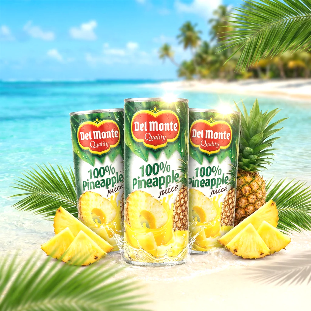 Del Monte Pineapple Juice – 240ml (BUY 2 GET 1 OFFER) - Image 3