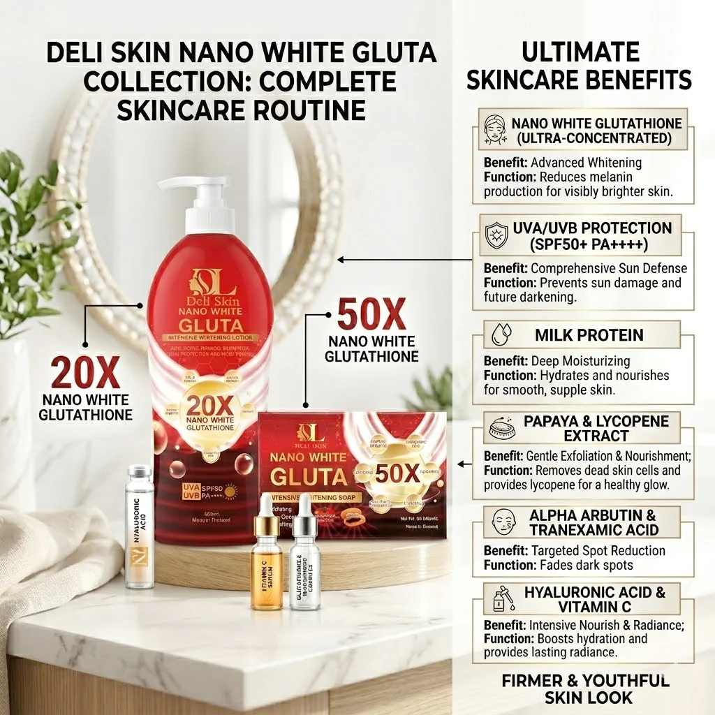 Deli Skin Nano White Gluta Glow Combo - Image 2