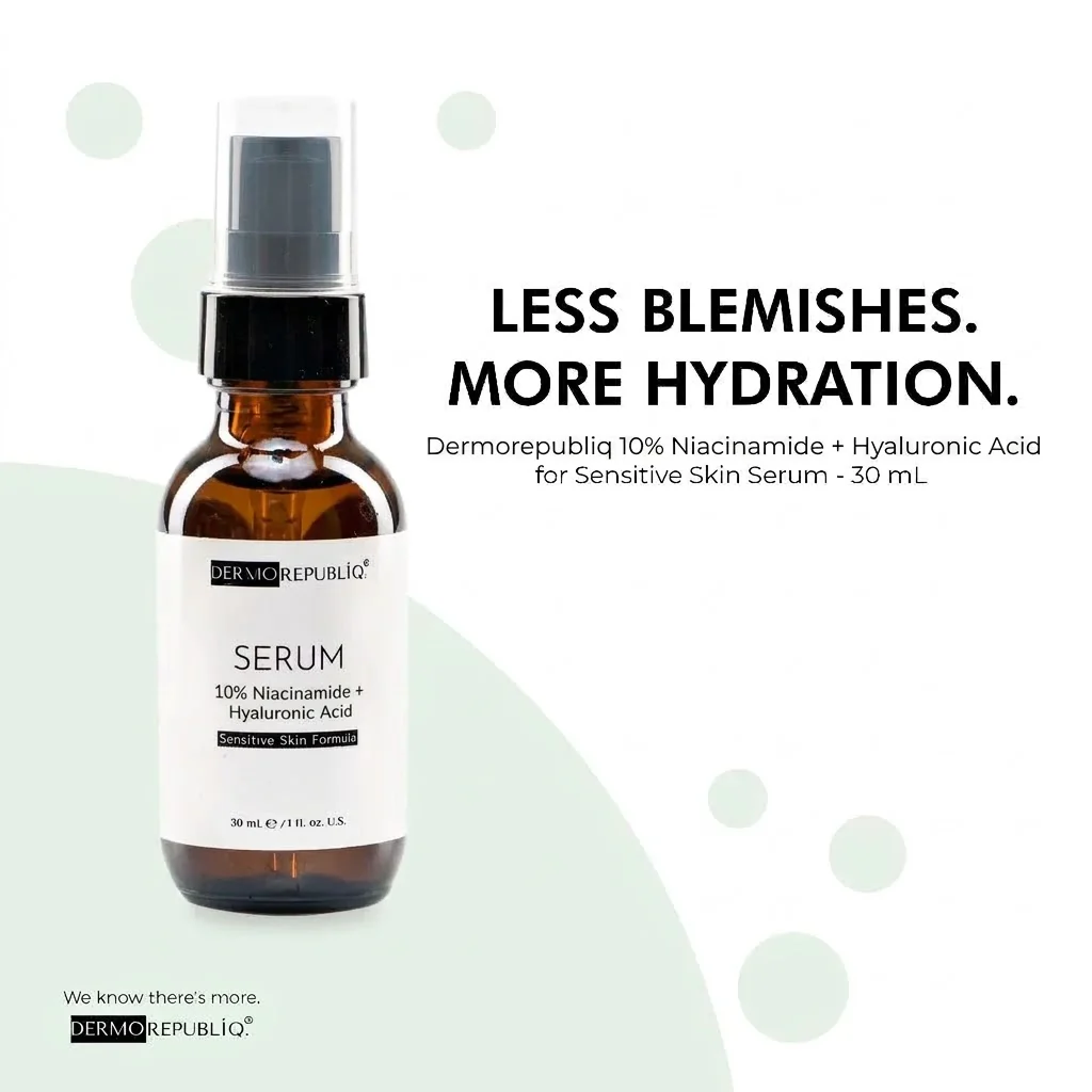 Dermo Republiq 10% Niacinamide + Hyaluronic Acid Serum – 30ml - Image 5