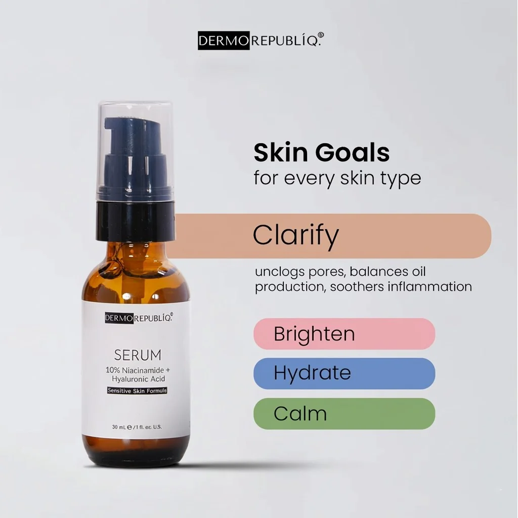 Dermo Republiq 10% Niacinamide + Hyaluronic Acid Serum – 30ml - Image 6