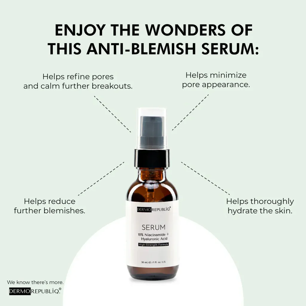 Dermo Republiq 10% Niacinamide + Hyaluronic Acid Serum – 30ml - Image 7