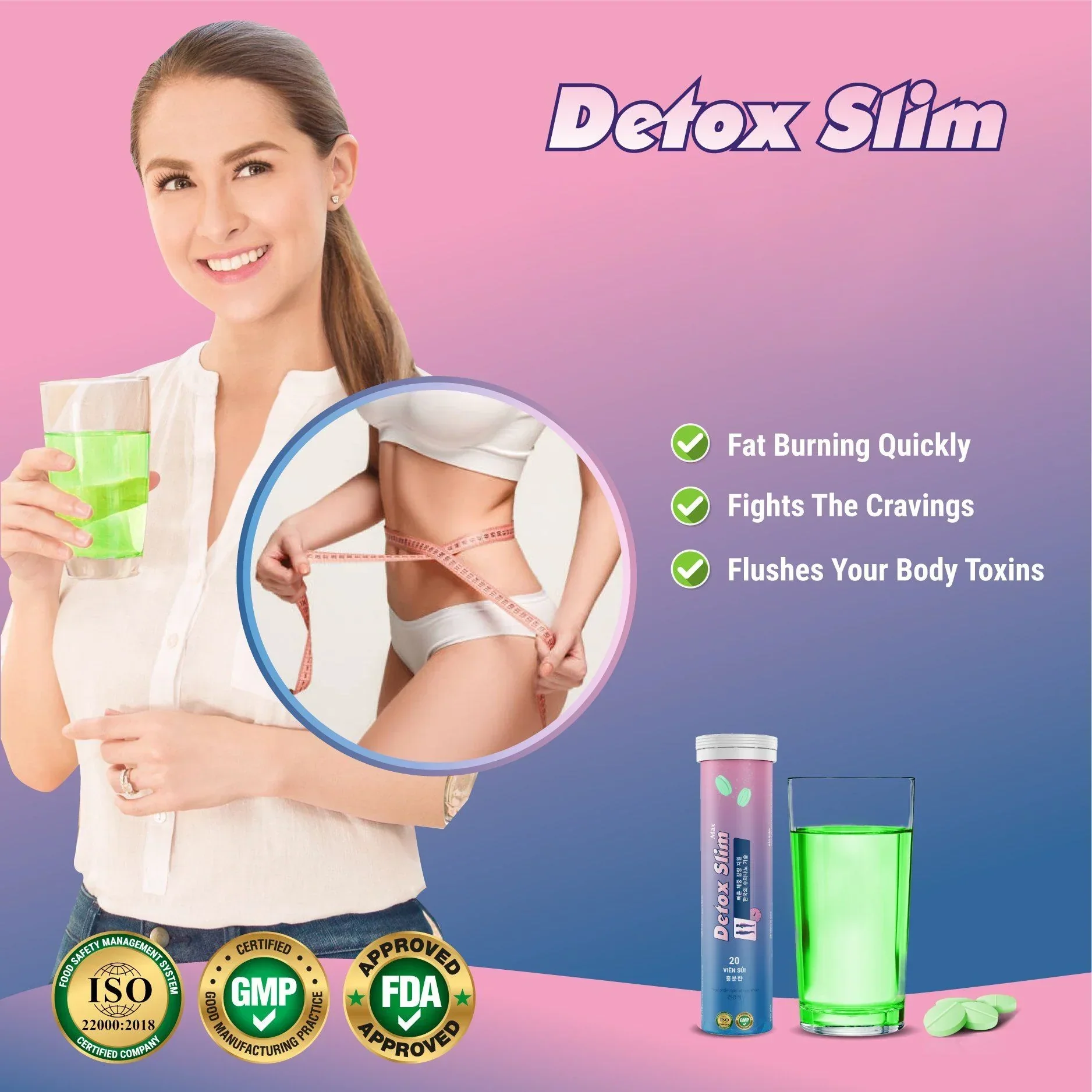 Detox Slim Max Slimming Juice Effervescent Tablet for Weight Loss Detox - Image 2