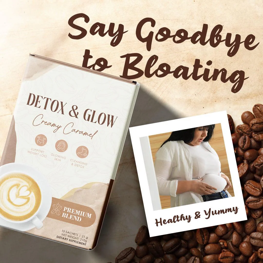 Detox & Glow Creamy Caramel Premium Blend - 210g - Image 3