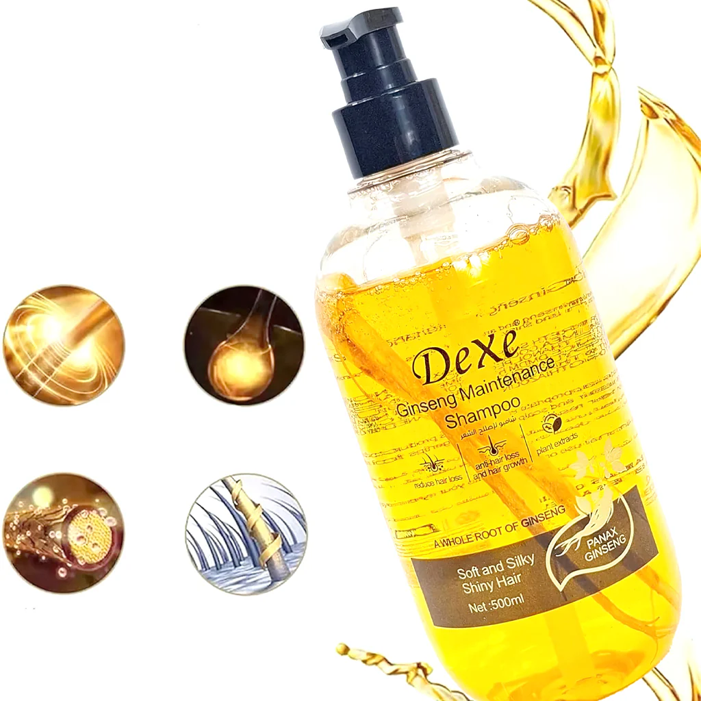Dexe Ginseng Maintenance Shampoo – Strengthen, Nourish & Revitalize (500ml) - Image 3