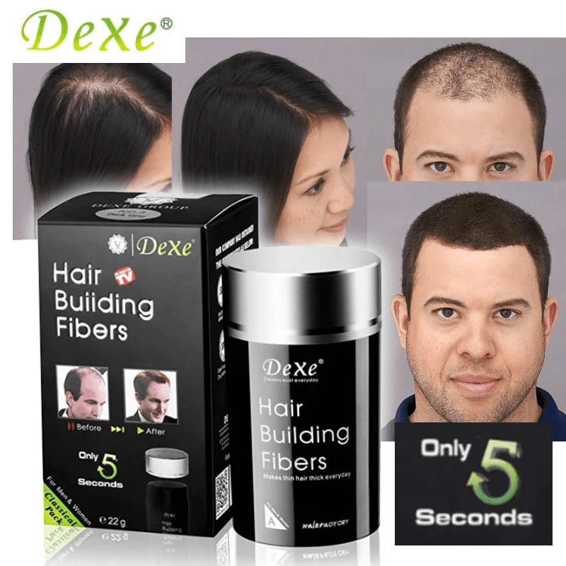 Dexe Hair Building Fibers Dark Brown No.2 - 22g - Image 6