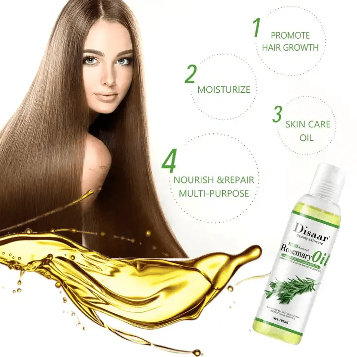 Disaar 100% Natural Rosemary Hair Growth & Skin Care Oil – 6 Pack Combo (100ml each) - Image 5