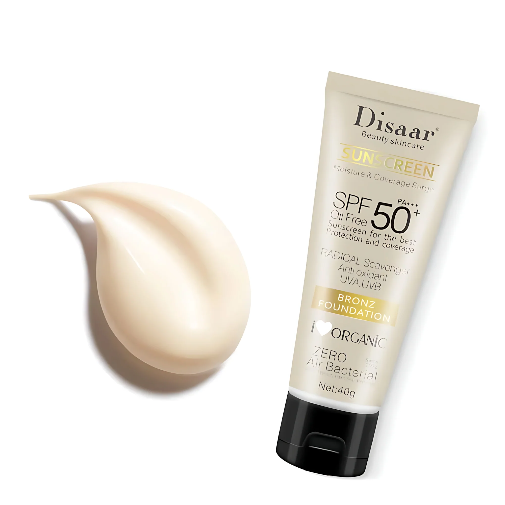 Disaar Beauty Skincare Sunscreen Bronzing Foundation SPF 50+ PA+++ – 40g - Image 2