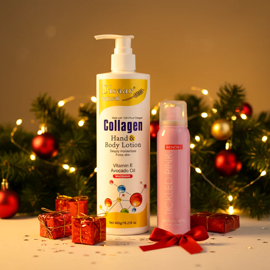 Disaar Collagen Lotion + Bench Tickled Pink Spray - 480g+100ml (Combo) - Image 2