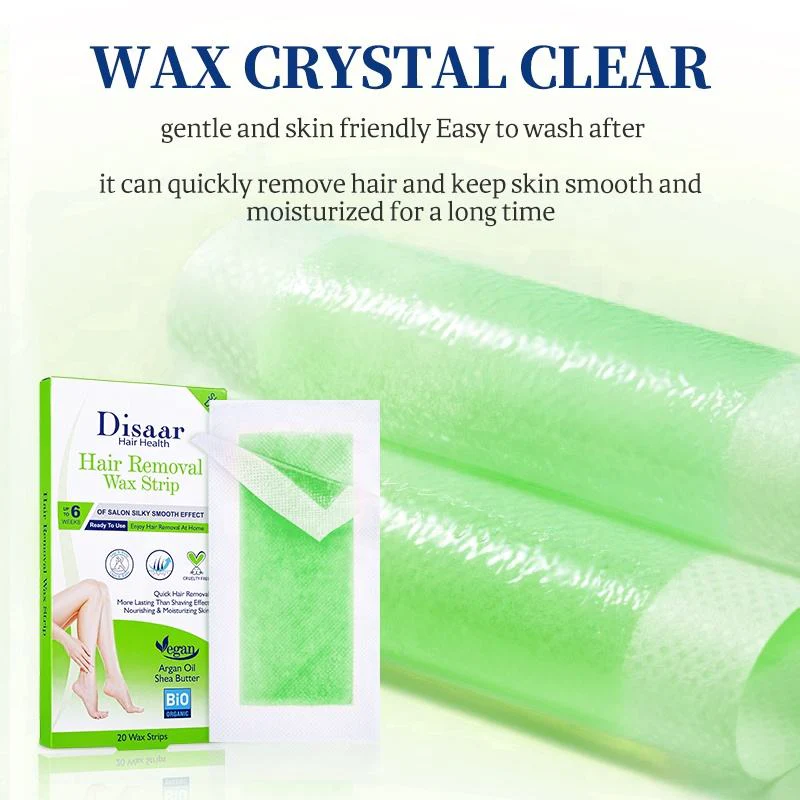 Disaar Hair Removal Wax Strips For Dry Skin - 20 Wax Strips - Image 2