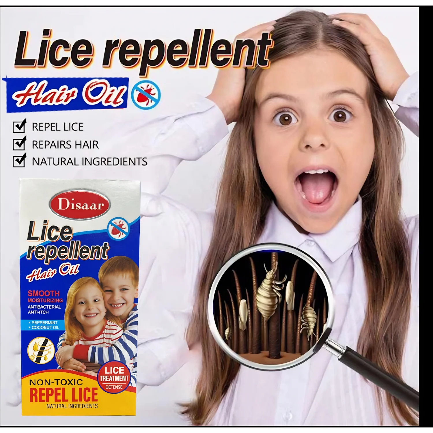 Disaar Lice Repellent Hair Oil – Natural Lice Defense & Scalp Treatment - Image 3