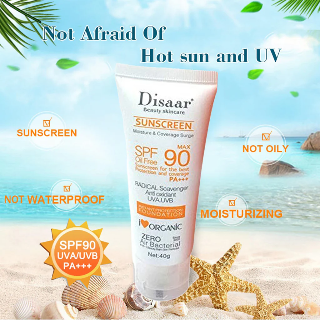 Disaar SPF90 PA+++ Non-Greasy Antioxidant Sunscreen – 40g (3 Pack Combo) - Image 10