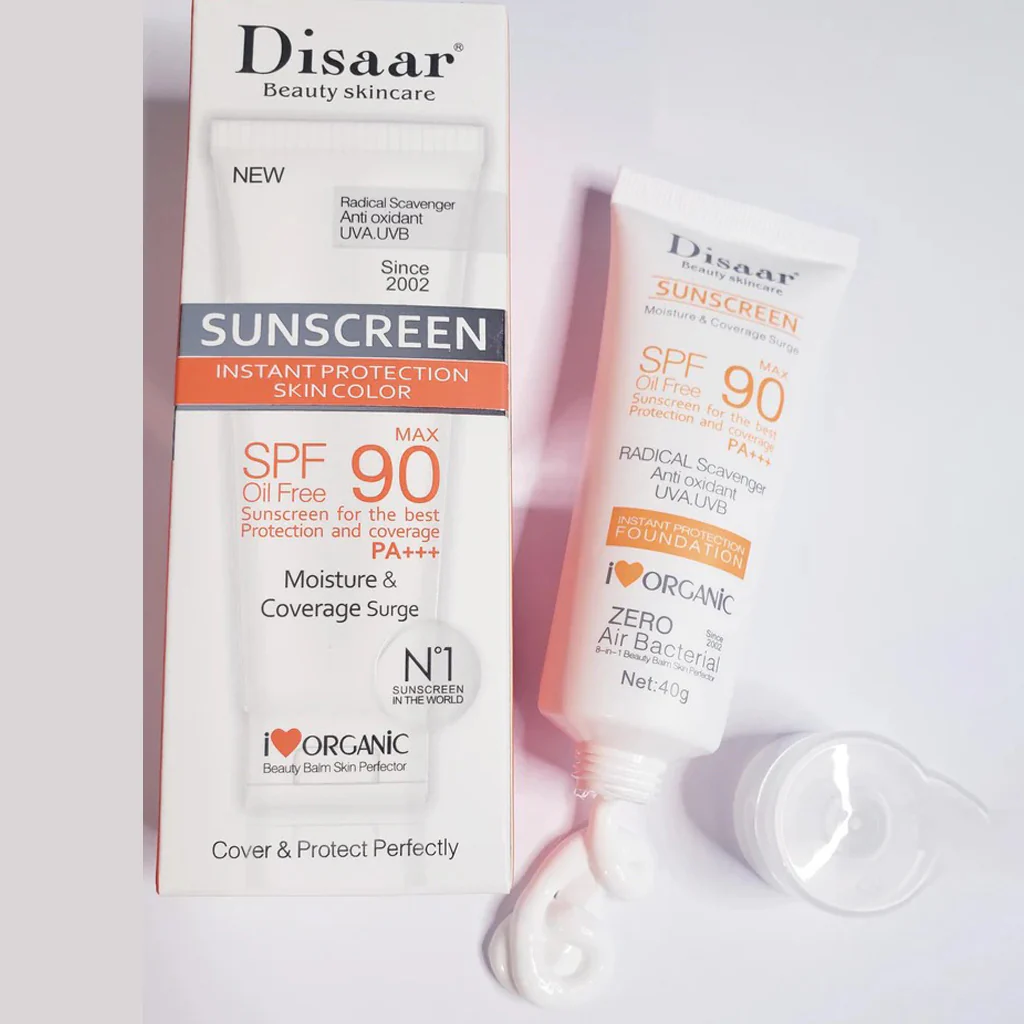 Disaar SPF90 PA+++ Non-Greasy Antioxidant Sunscreen – 40g (3 Pack Combo) - Image 11