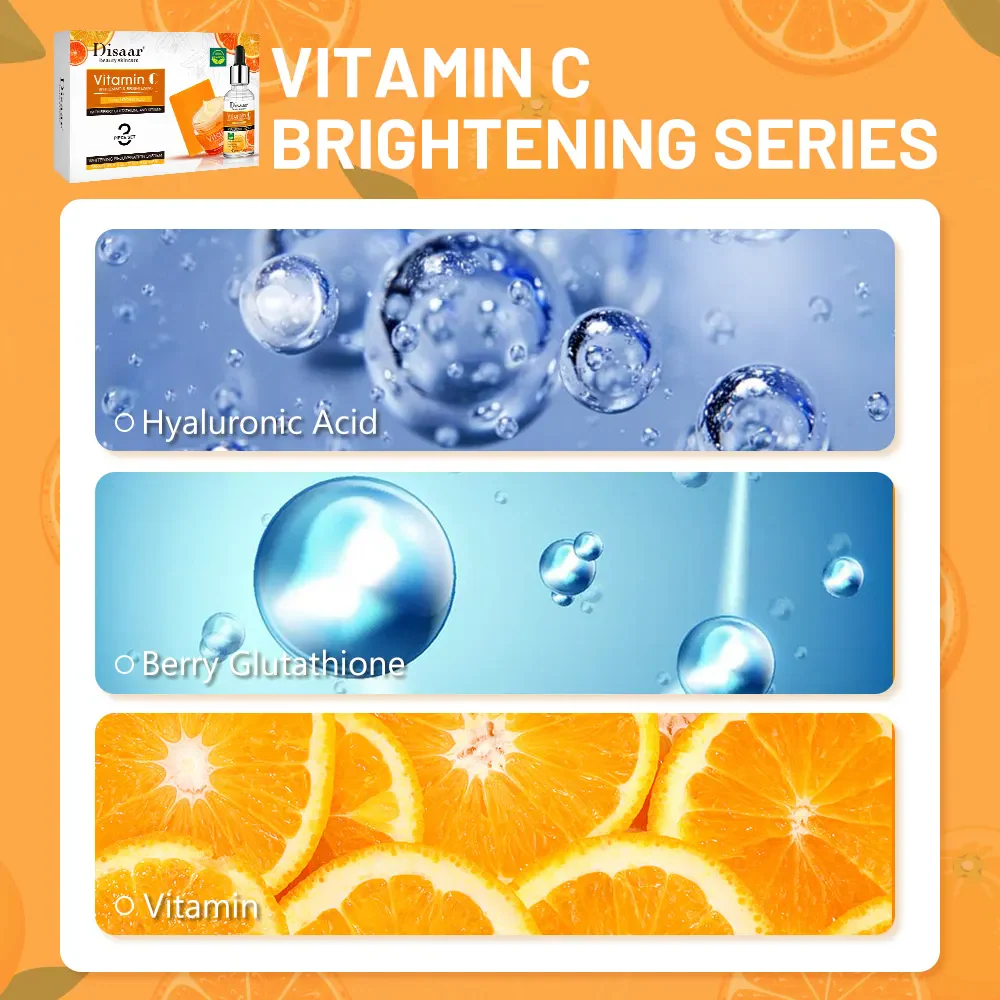 Disaar Vitamin C Whitening & Brightening 3Pcs Set - Image 5