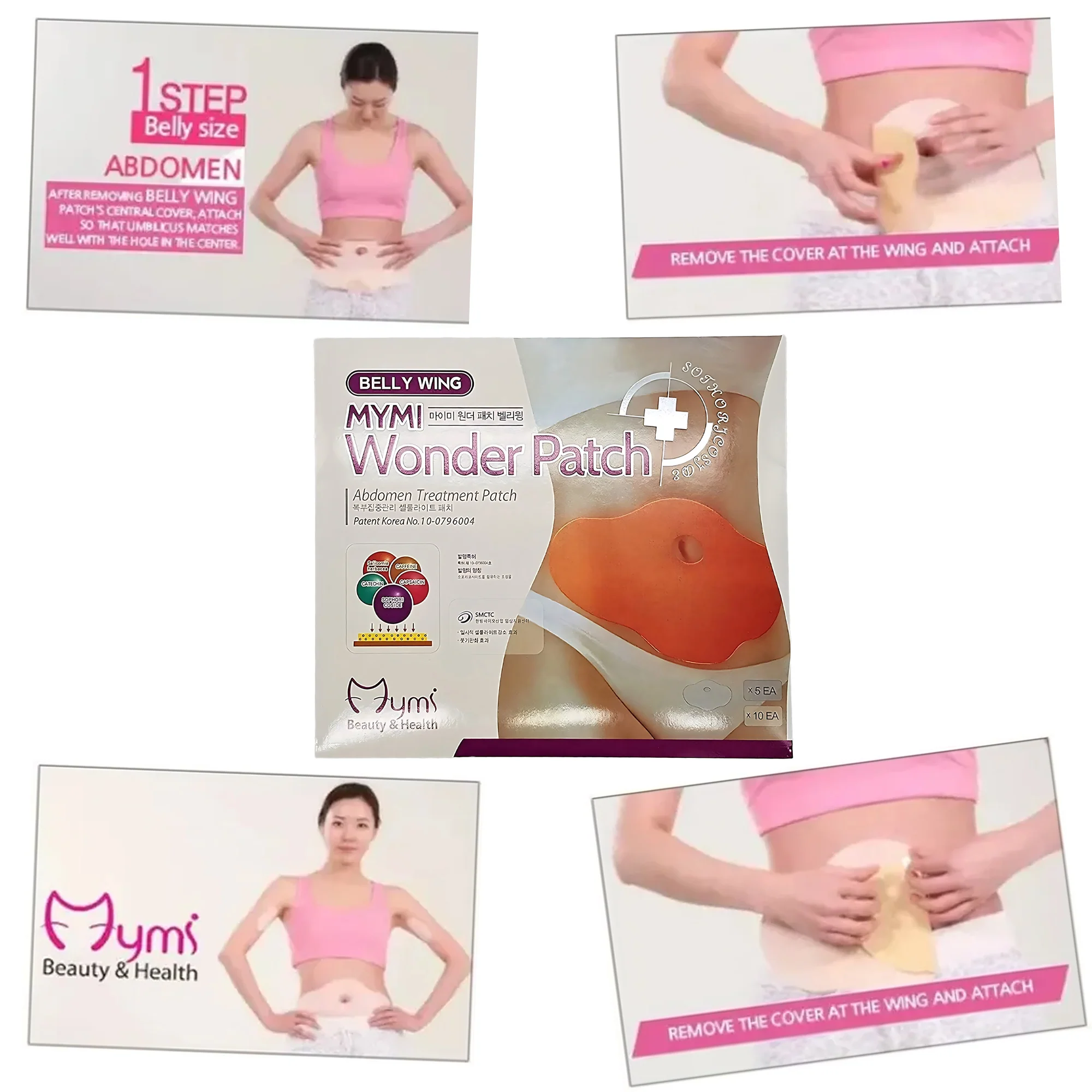 Belly Wing MYMI Wonder Patch – Abdominal Treatment Patch Pack of 5 - Image 3