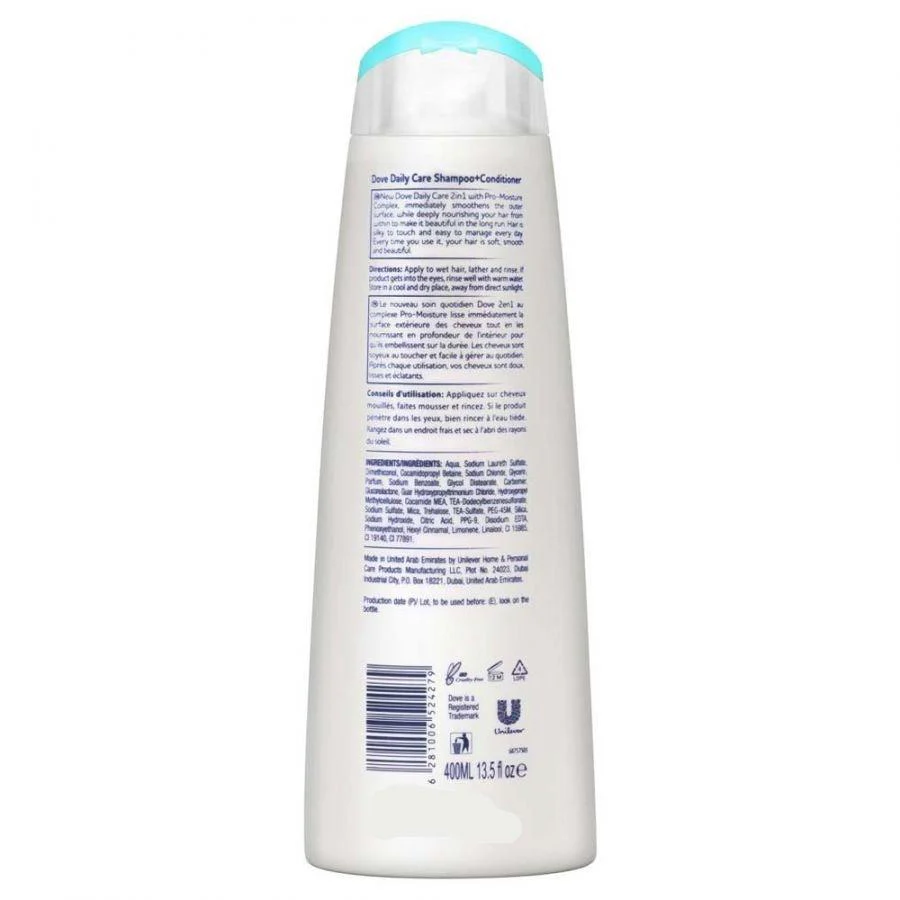 Dove Daily Care Shampoo 400mL - Image 2