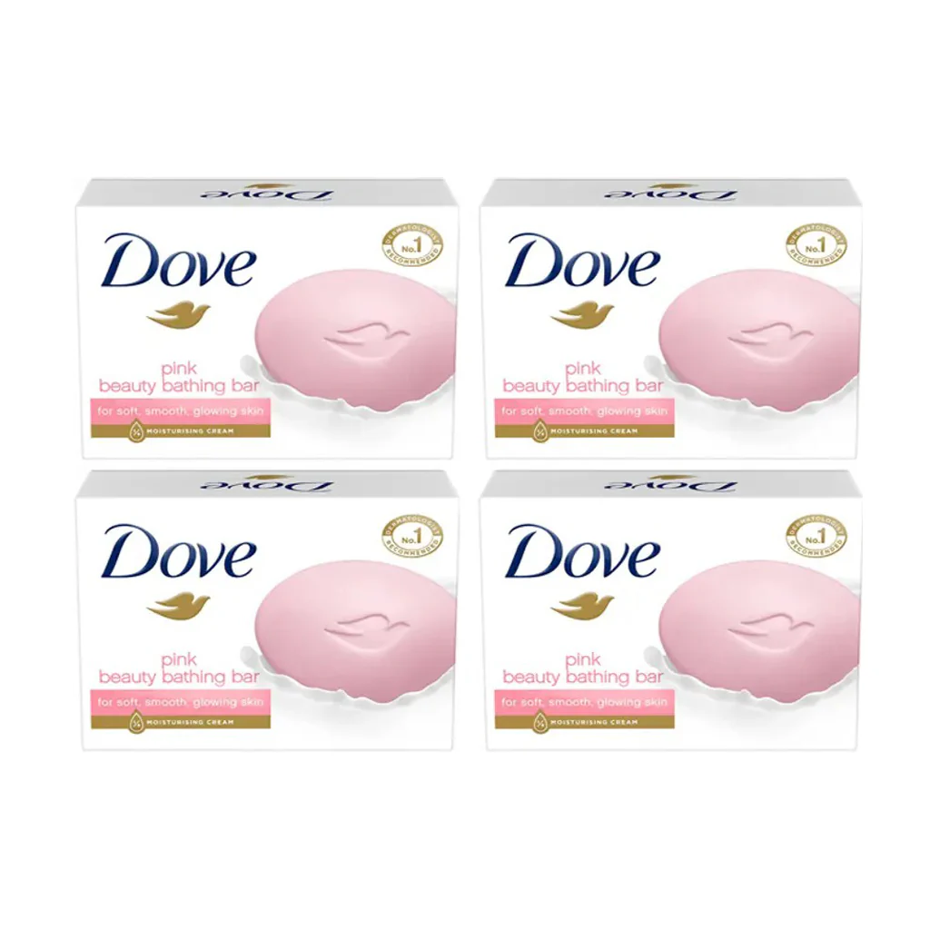 Dove Pink Beauty Bar Soap – 125g (Pack of 4) - Image 3