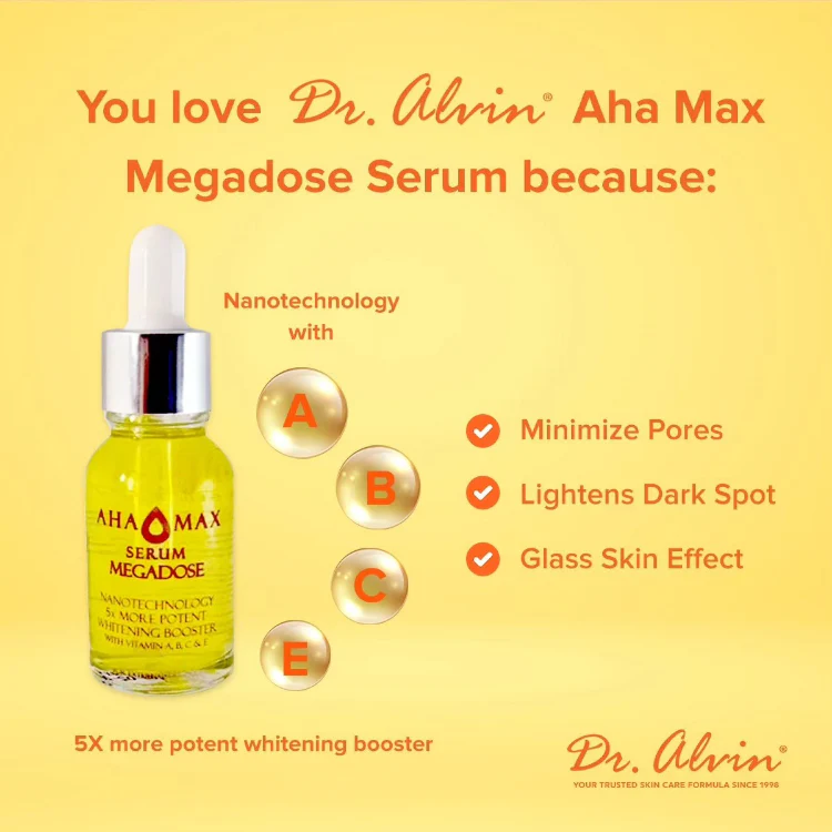 Dr. Alvin AHA Max Megadose Serum - 15ml - Image 4