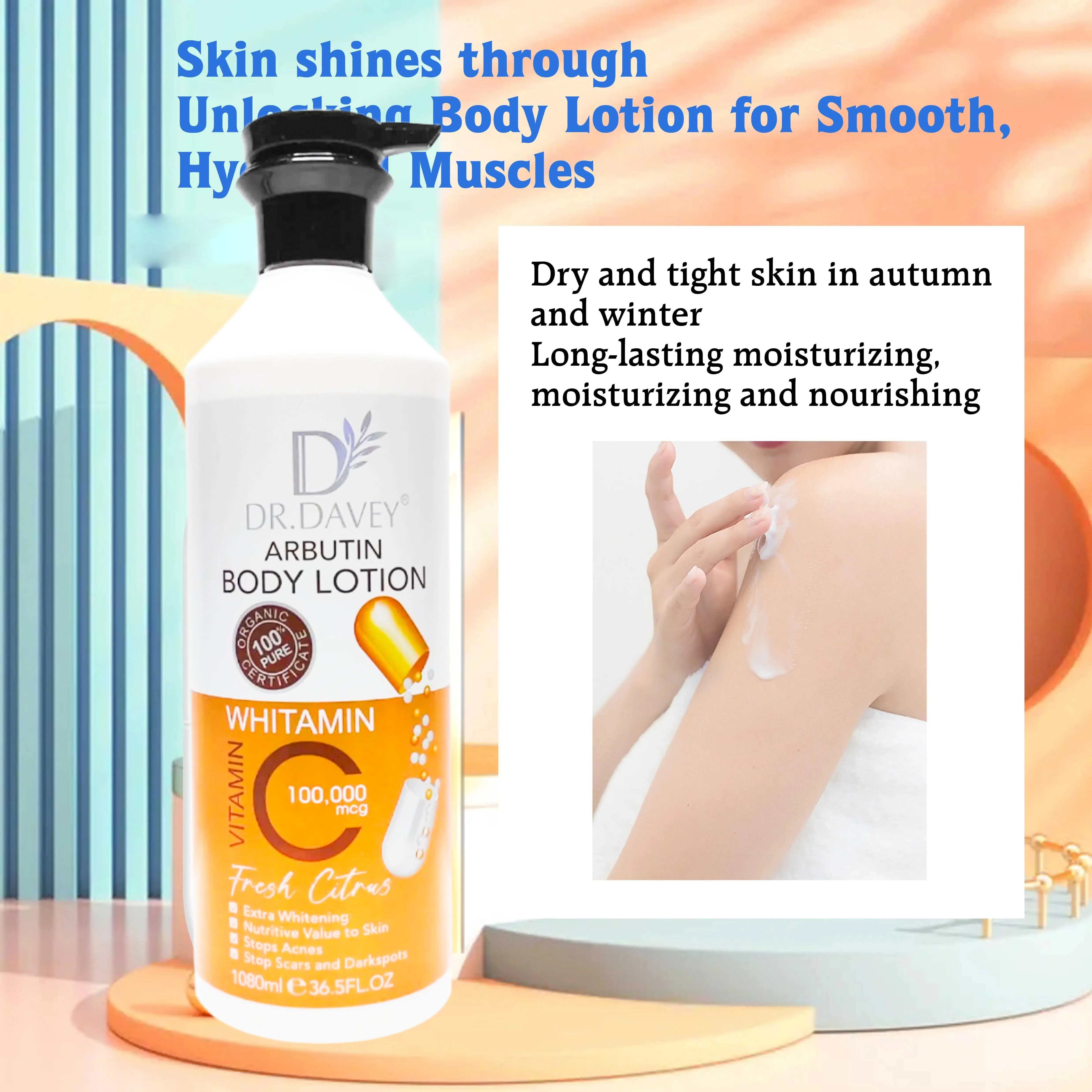 Dr. Davey Arbutin Body Lotion - 1080ml (Jumbo Size) - Image 5