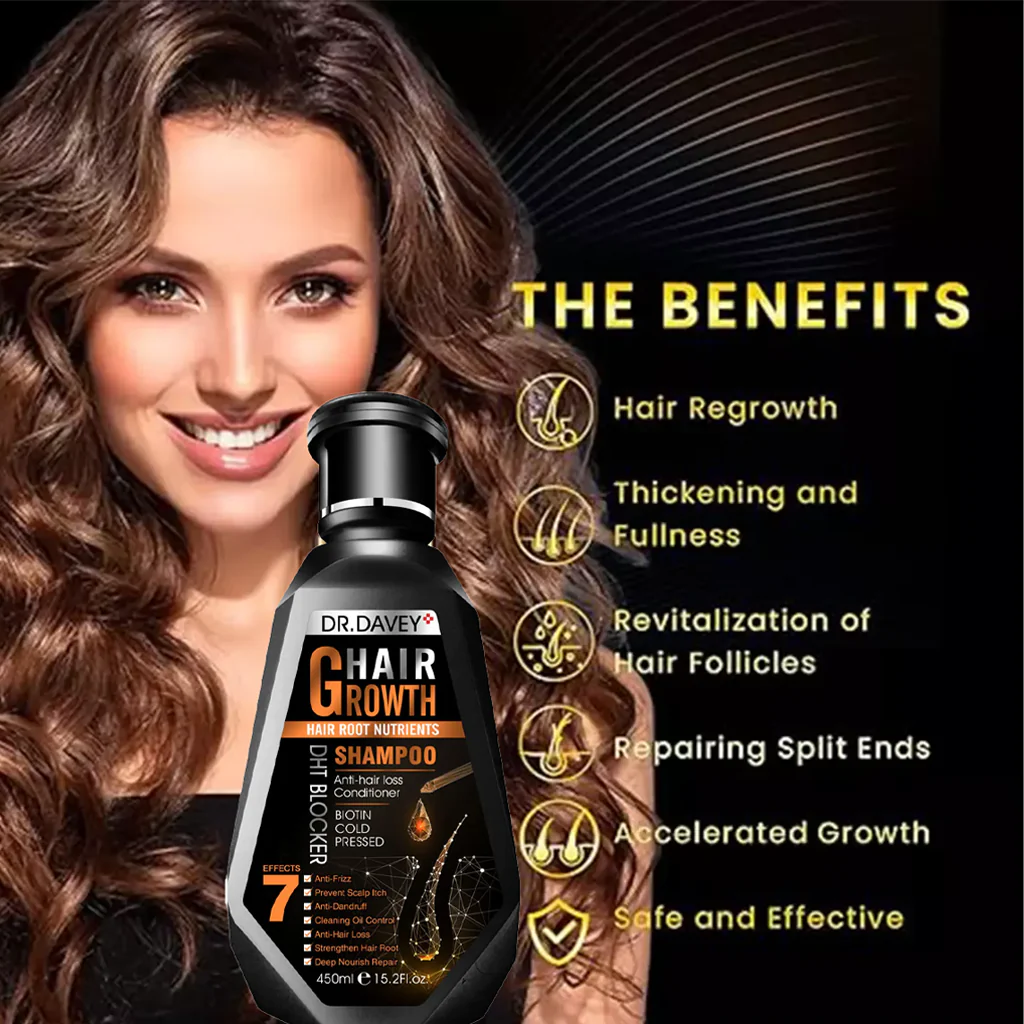 Dr. Davey Hair Growth Shampoo – 450ml - Image 3