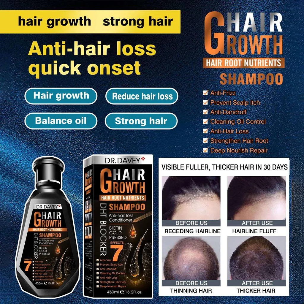 Dr. Davey Hair Growth Shampoo – 450ml - Image 7