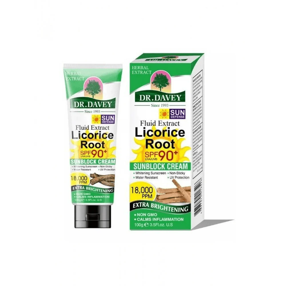 Dr. Davey Licorice Root Sunblock Cream SPF 90+ – 100g - Image 5