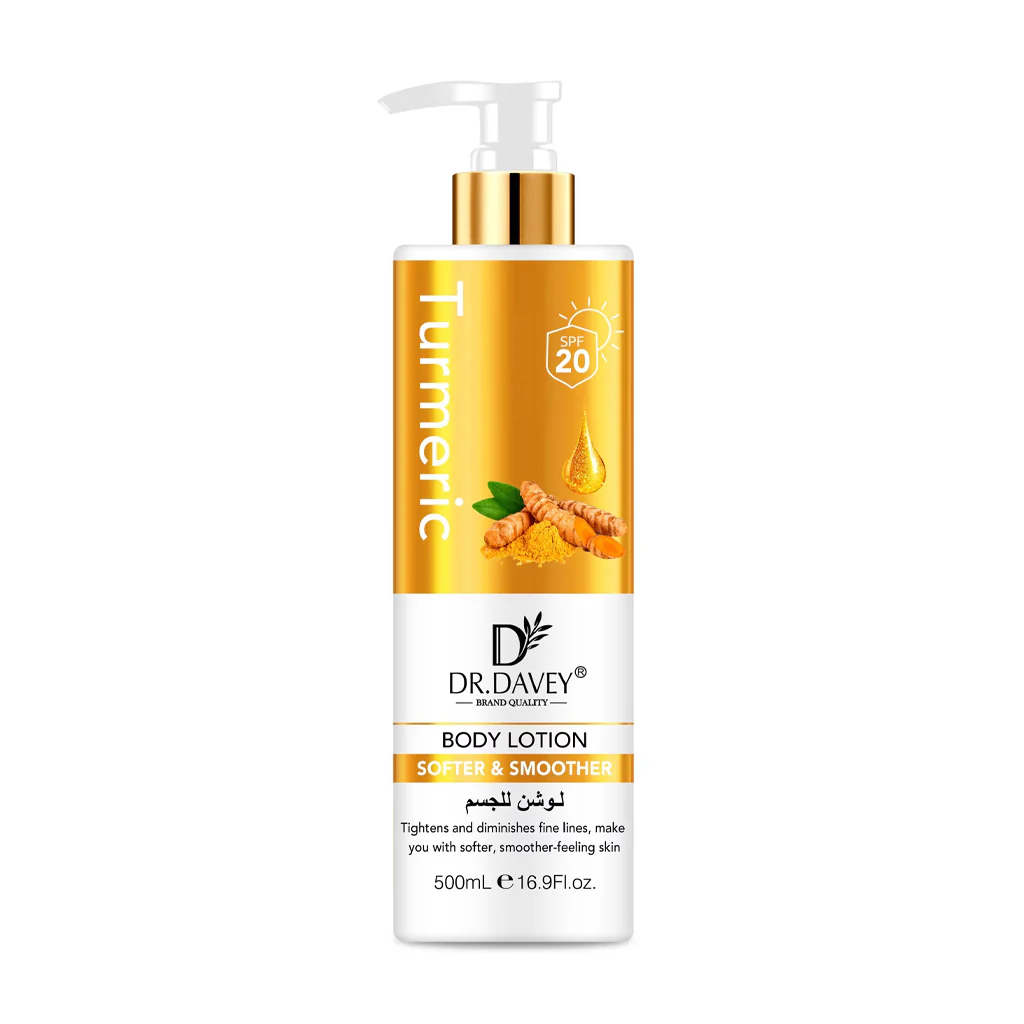 Dr. Davey Turmeric Body Lotion – Softer & Smoother with SPF 20 (500ml) - Image 6