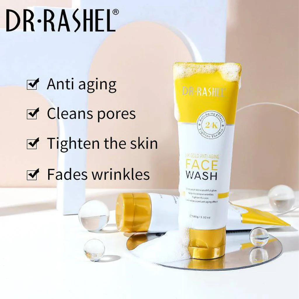 Dr. Rashel 24K Gold Anti-Aging Face Wash - 100g - Image 8