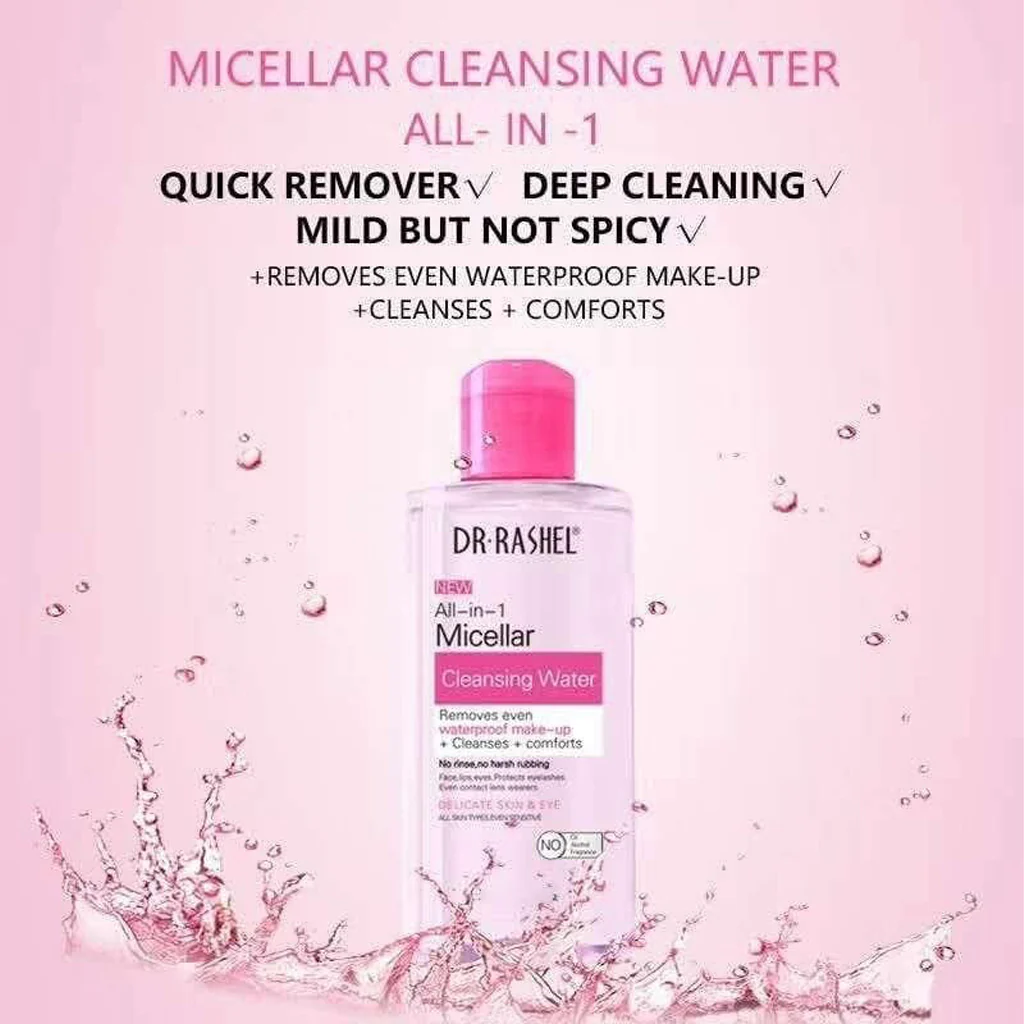 Dr.Rashel All-In-1 Micellar Cleansing Water (Pink) - 300ml - Image 3