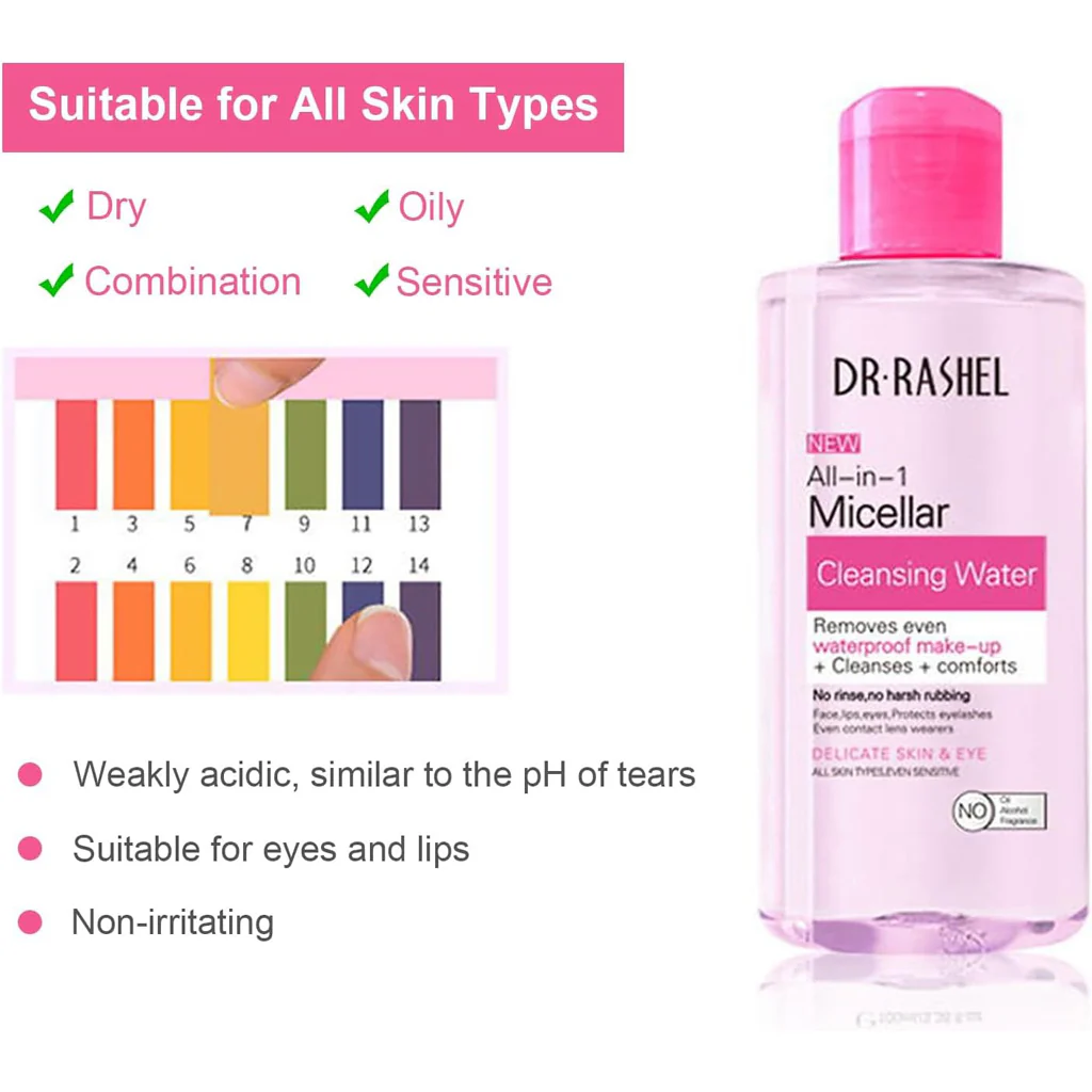 Dr.Rashel All-In-1 Micellar Cleansing Water (Pink) - 300ml - Image 6