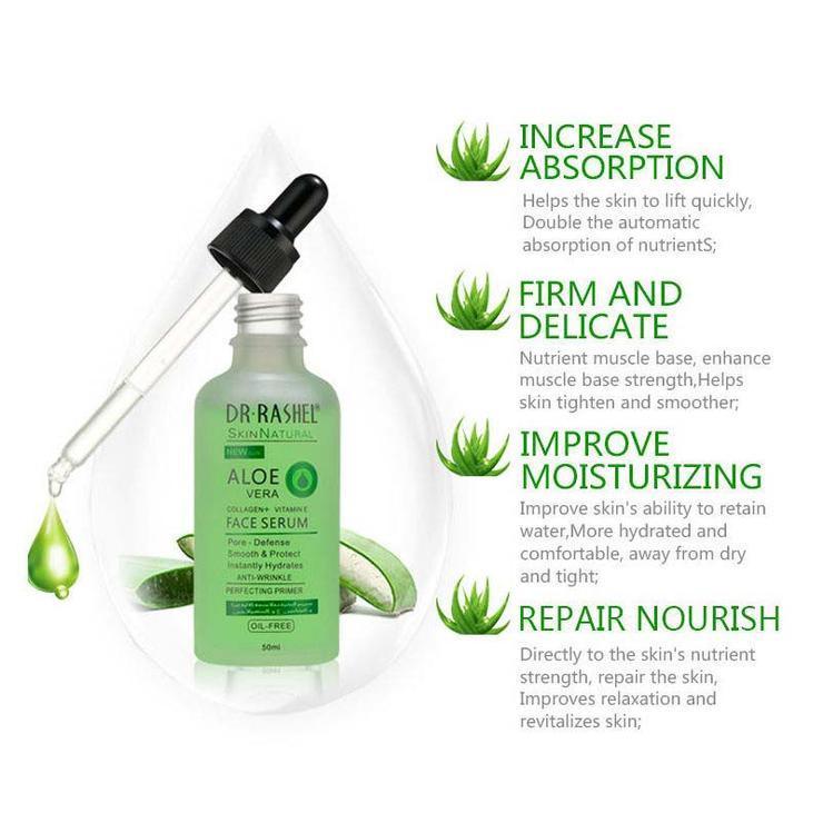 Dr.Rashel Aloe Vera Collagen + Vitamin E Face Serum - 50ml - Image 3