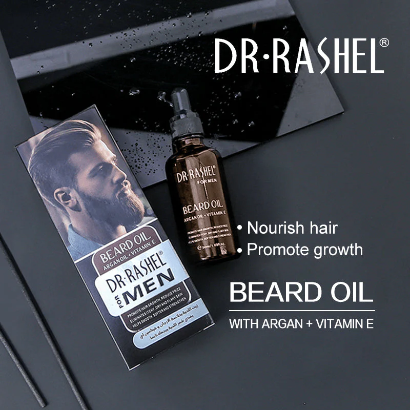 Dr.Rashel Argan + Vitamin E Beard Oil - 50ml - Image 2