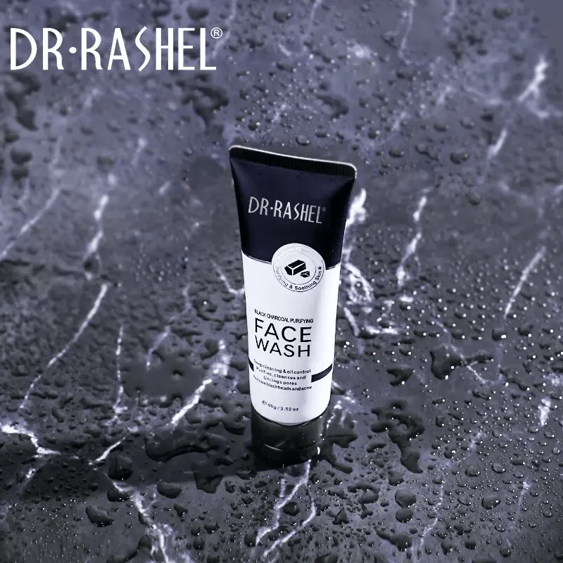 Dr.Rashel Black Charcoal Purifying Face Wash - 100g - Image 6