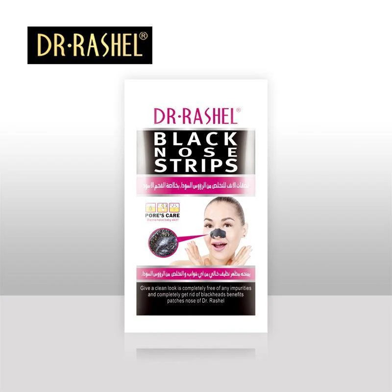 Dr.Rashel Black Nose Strips (6 Pcs) - BlackHead Remover Peel Off Nose Strips - Image 2