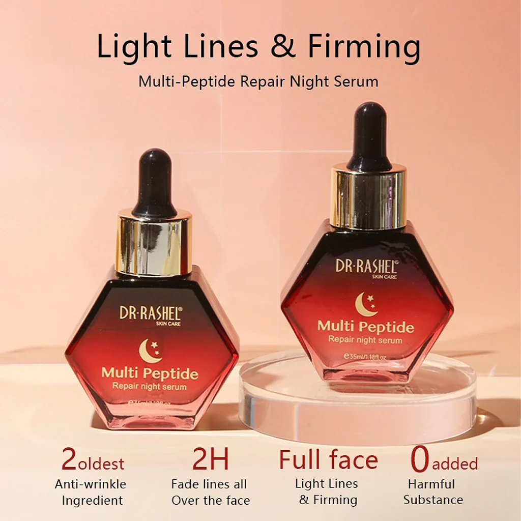 Dr. Rashel Multi Peptide Repair Night Serum 1% - 35ml - Image 4