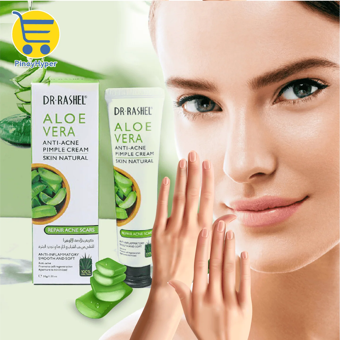 Dr.Rashel Natural Skin Care Aloe Vera Anti Acne Pimple Facial Cream - 30g