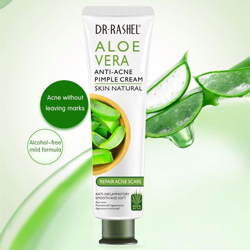 Dr.Rashel Natural Skin Care Aloe Vera Anti Acne Pimple Facial Cream - 30g - Image 4