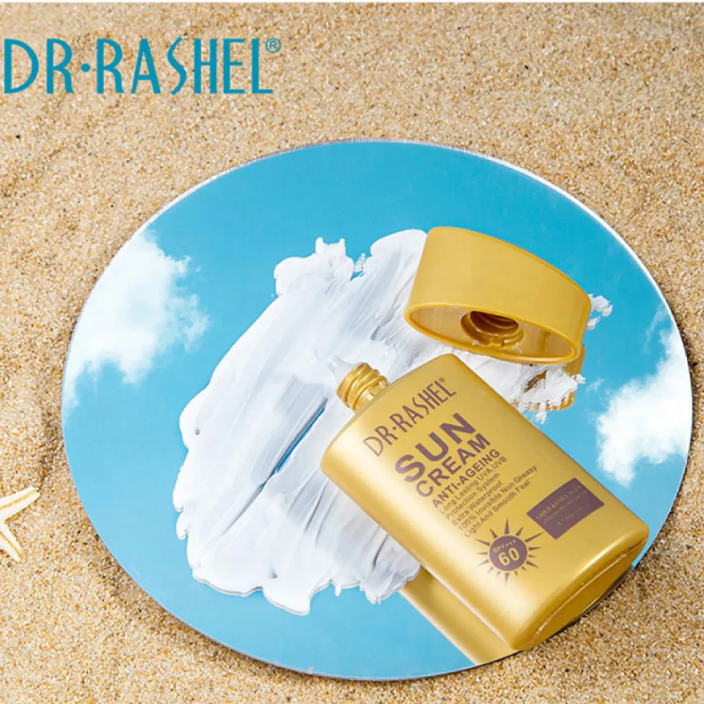 Dr. Rashel Sun Cream Anti-Aging SPF 60+++ with Gold & Collagen – 80gm - Image 3